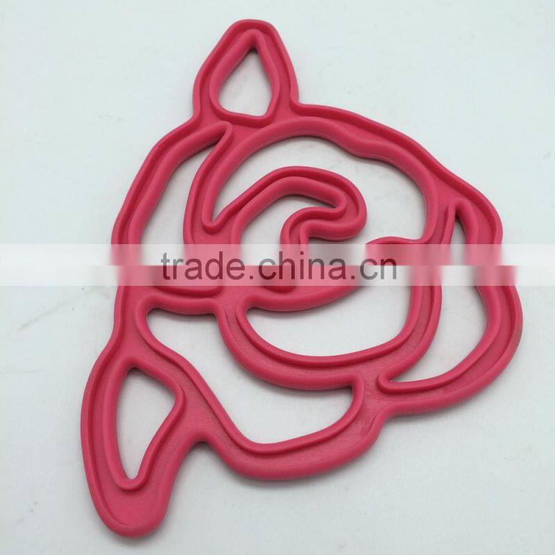 iron pot holder nice sitting on table delicated trivet in rose shape