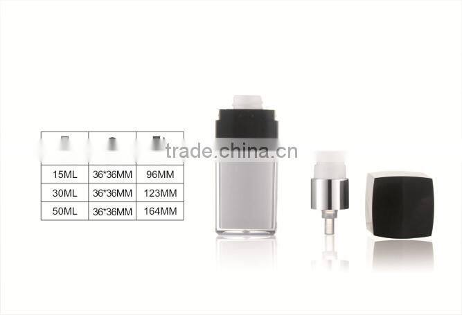 WY0212 square cream bottle ,top popular acrylic bottle