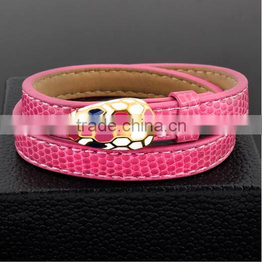 Wholesale Products Snake Leather Bracelet for women and men