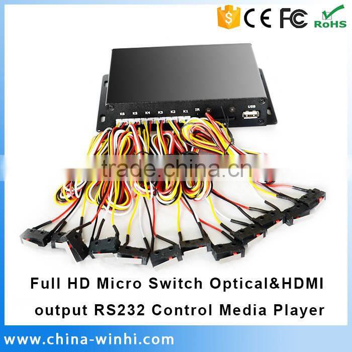 Metal Shell Full HD 1080P SD/U Disk HDD Media Player USB External multimedia player With HDMI Output Micro Switch Control