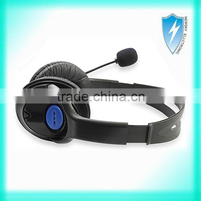 For PS4 headset for PS4 headphone for PS4 earphone with Volume Control and Mic Black