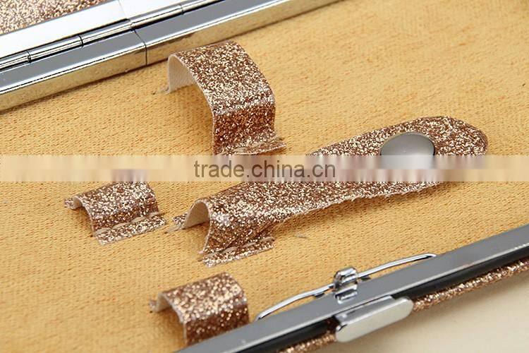 Bonvatt beauty stainless steel manicure set shining colorful pouch luxury manicure set