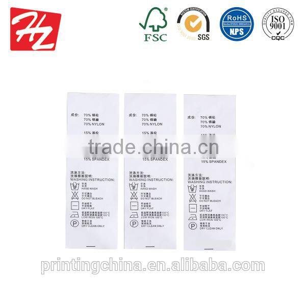 Top quality eco-friendly paper cardboard hang tag with clothing