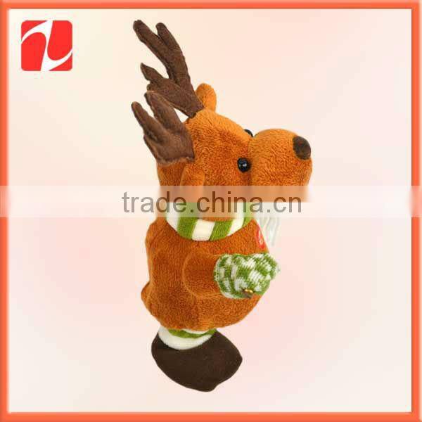 Exquisite pretty plush xmas toy OEM