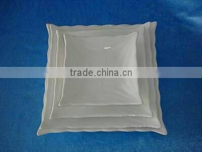 oval white dinner plate,white porcelain dinner square plates,white wavy dinner plates