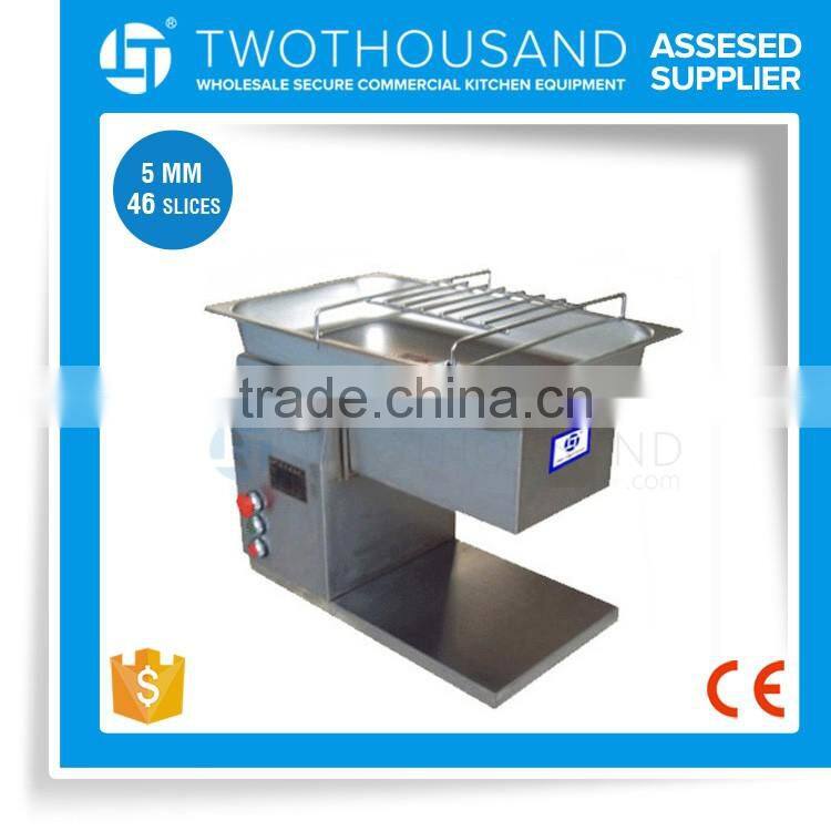 500 KG/H 5 MM Slice Thickness CE Approval for Horizontal Mini Meat Cutter Machine for Sale