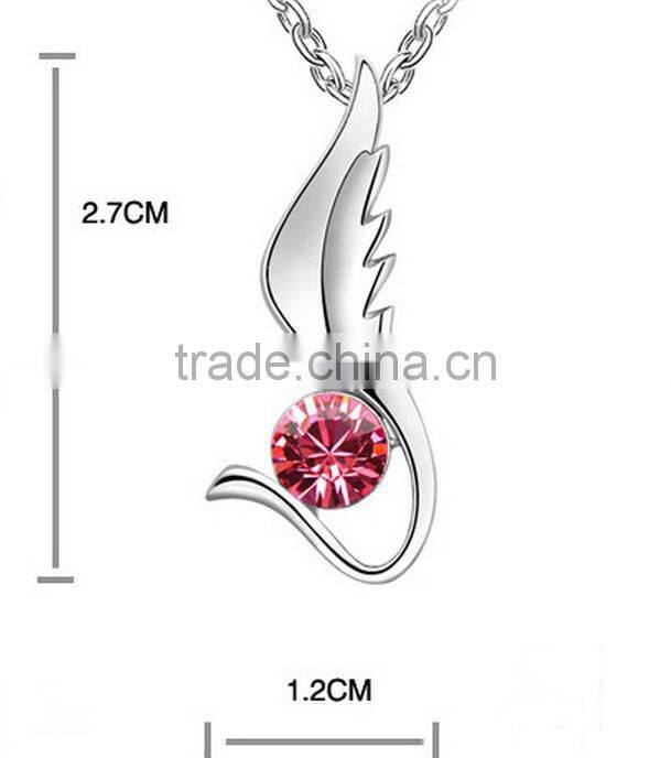 2014 Fashion Trend Elegant Ruby Emerald Sapphire Necklace