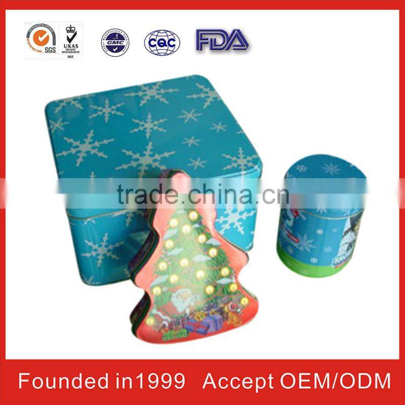 2014 New Design Xmas Gift Tin Box,Tin Gift Card Box, Gift Can
