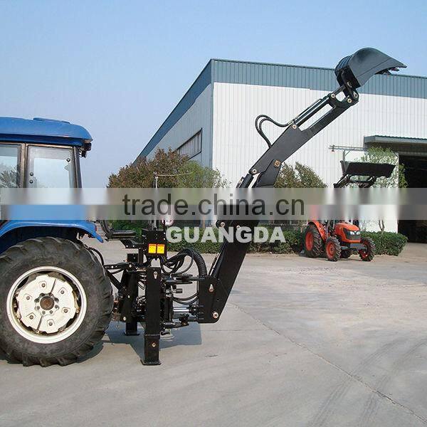 Side shift boom backhoe attachments for tractors