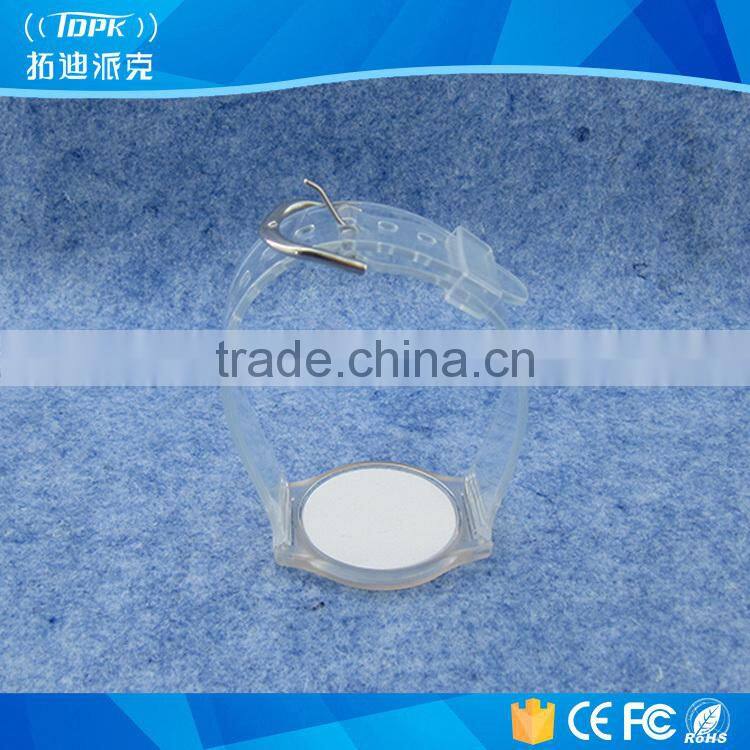 Ultralight transparent smart waterproof rfid plastic wristband