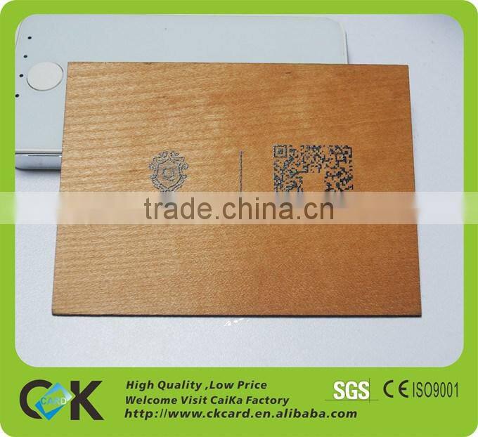 custom fancy sandalwood business card with card holder