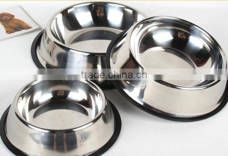 2015 hot selling product cheap 201 stainless steel dog bowl