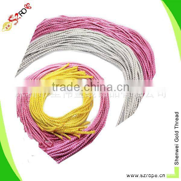 2mm color rope, colored pp braided rope