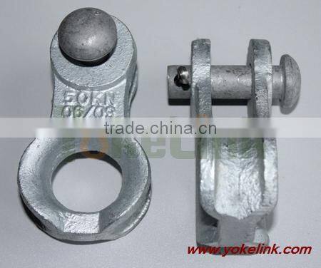Hot Dip Galvanized Ductile Iron Aluminum Thimble Clevis