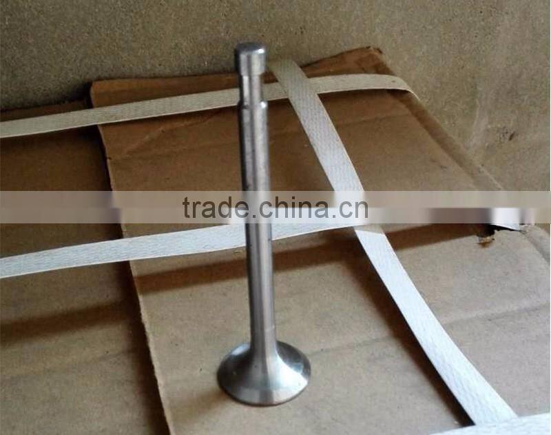 Intake and exhaust valves for single cylinder tractor engine