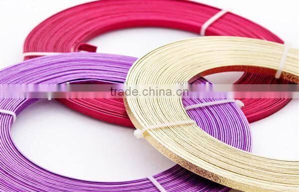 flat artistic embossed aluminum wire