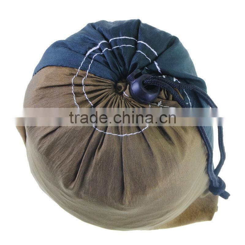 Double Two Person portable Outdoor Parachute Nylon Fabric Travel Camping covered rocking hammock Bed