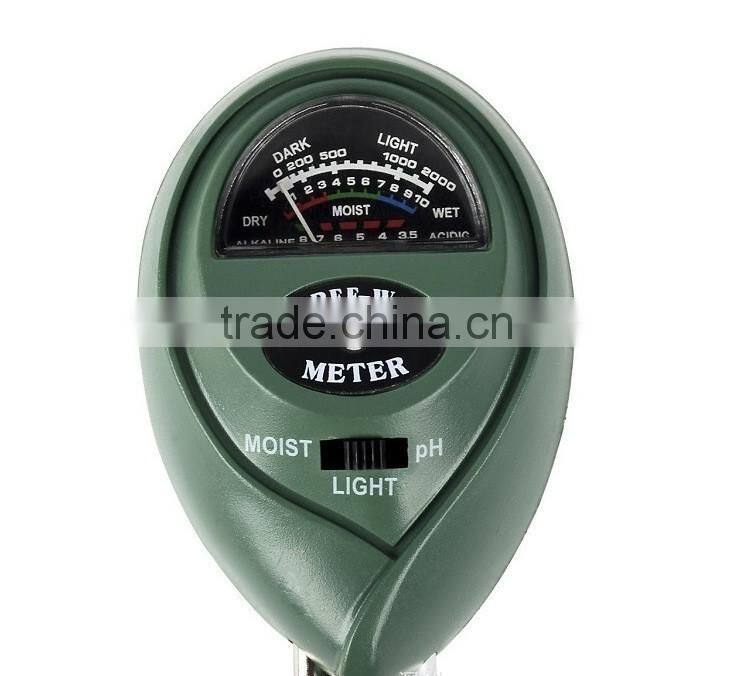 Premium 3-in-1 Soil Tester Meter (Moisture, pH & Light) for Outdoor Plants