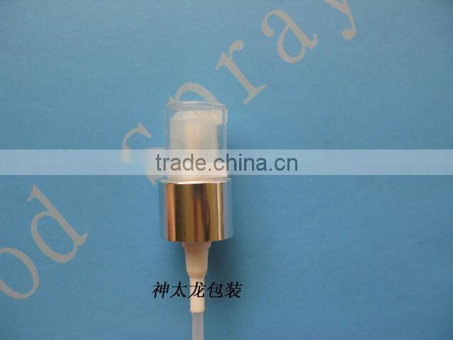 Aluminum cosmetic sprayer pump 20/410