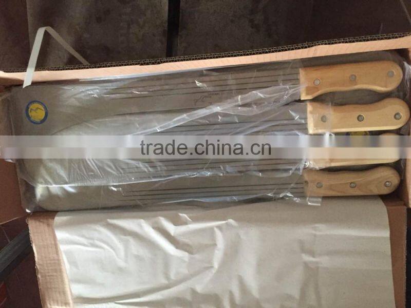 Machete Or Matchet With Wooden Or Plastic Handle