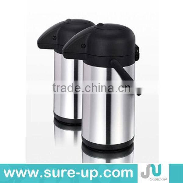 Double wall thermal stainless steel air pressure coffee tea pot