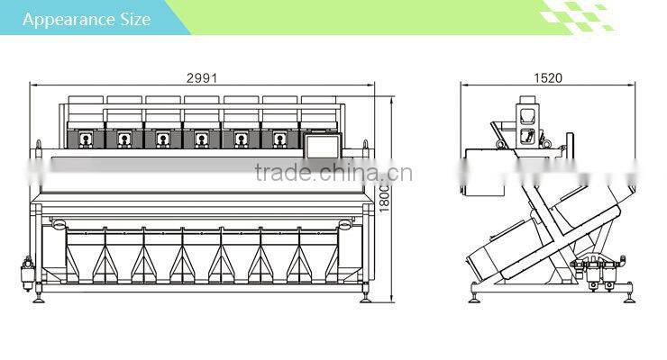 automatic rice color sorter small rice milling machine Basmati rice ccd color sorter machine