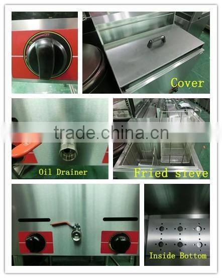 Industrial Gas 1-tank double basket fryer(ZQW-74)