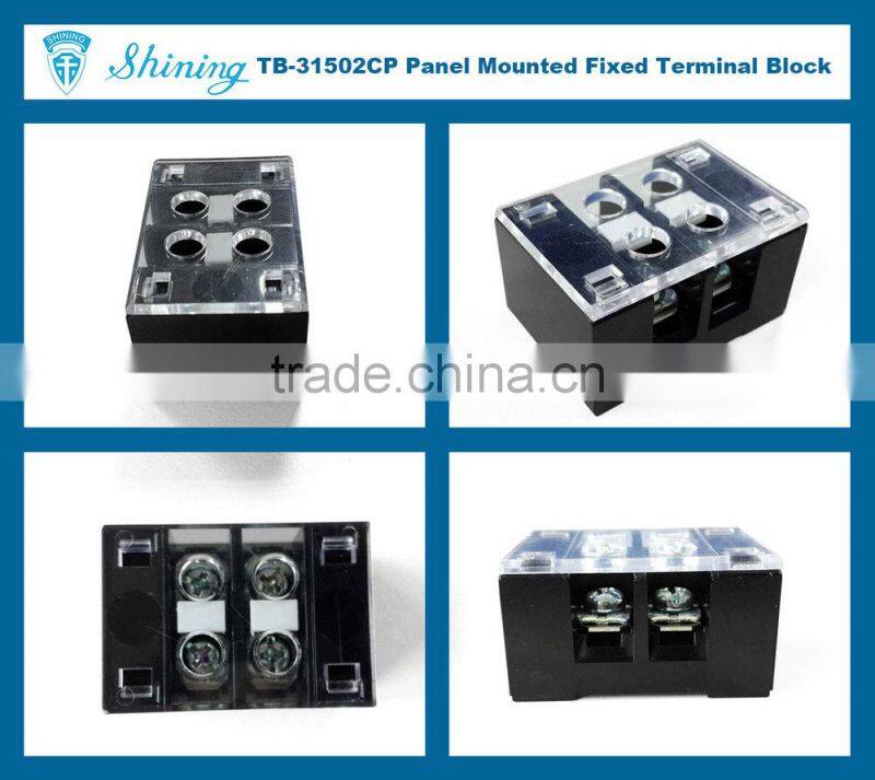 TB-3XXYYCP Series Panel Mount 15A-25A-35A 300V Fixed Terminal Block