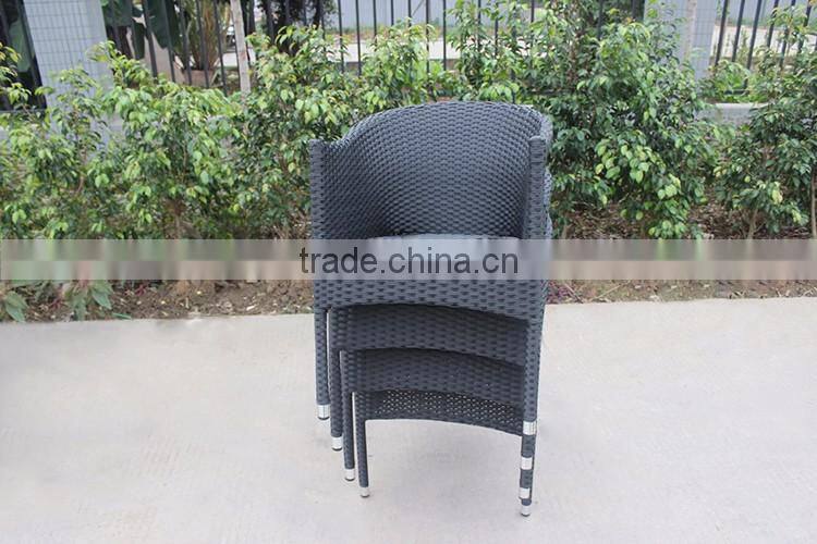 Round Rattan Stackable Outdoor Wicker Chair