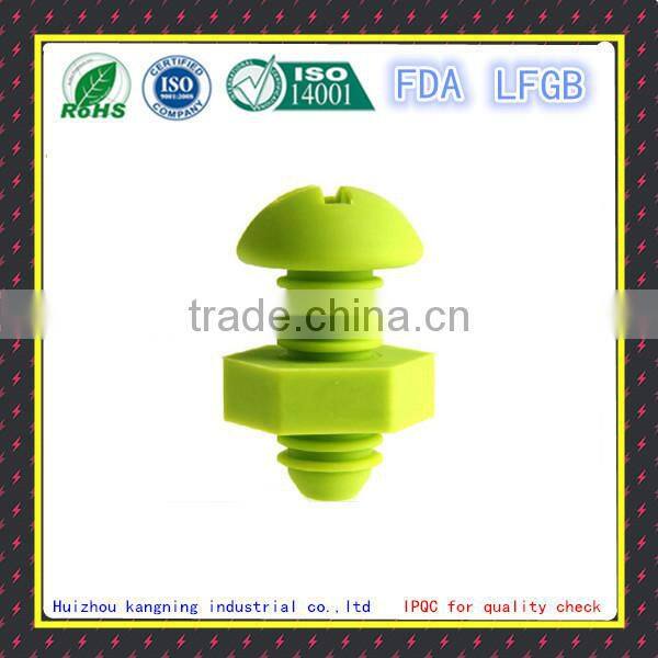 Trade Assurance promotinal screw nut bottle caps wine silicone bottle stopper for beer