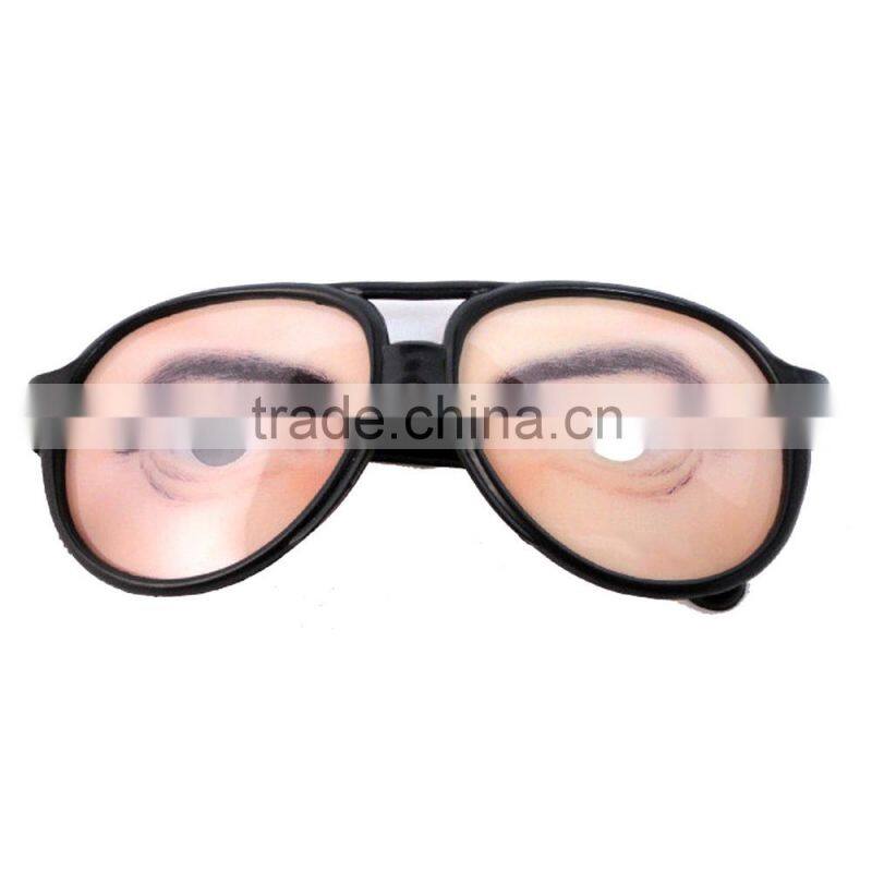 Funny Eye Disguise Glasses Toy Tricking Prop for Halloween April Fools' Day Costume Party Accessory Male Style