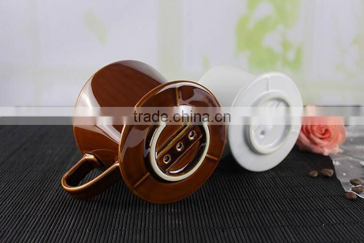 2017 new arrivals unique products ceramic pour over coffee dripper