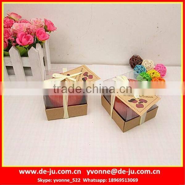 Lovely Birthday Gift Red Large Apple 3 Inch Candle Fragrance