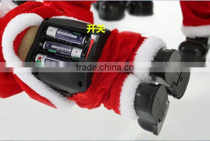Top sale Christmas Supplier christmas dancing and singing santa claus