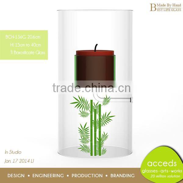 2014 Latest Cheap Bulk Glass Stemmed Votive Candle Holders