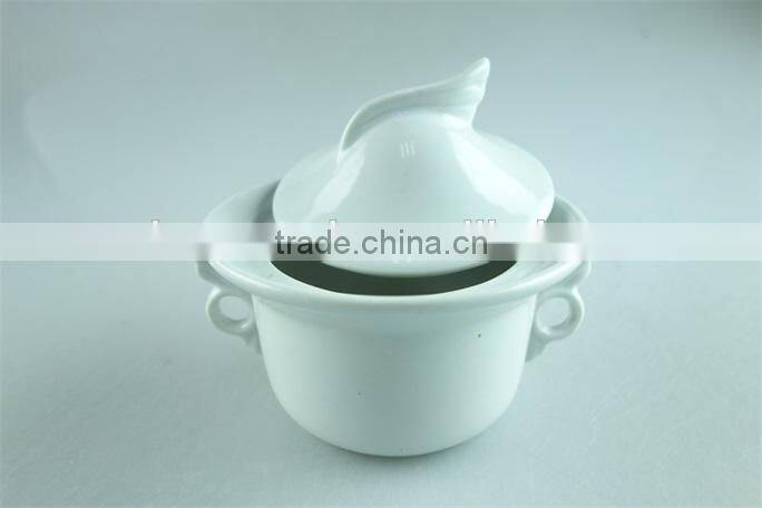 irregular sugar &creamer pots,white porcelain canister,small casserole