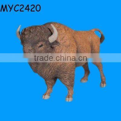 Handmade buffalo wildlife animal figure