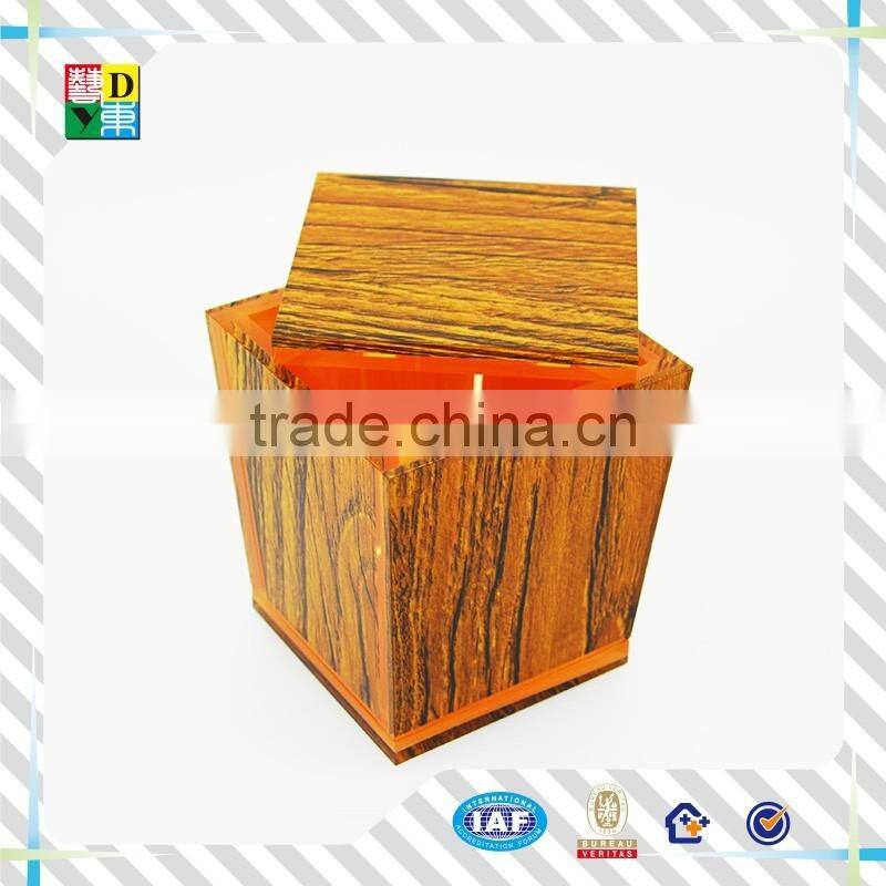 High quality wood grain acrylic bathroom set for hotel /2015fashion acrylic supplies for hotel equipment in wholesaler price