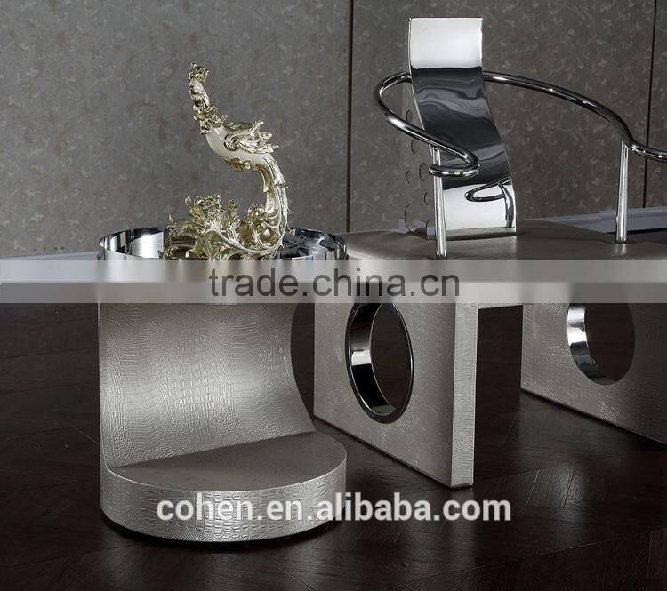 Wholesale modern luxury stainless steel mental leisure chair for livingroom furniture/hotel furniture