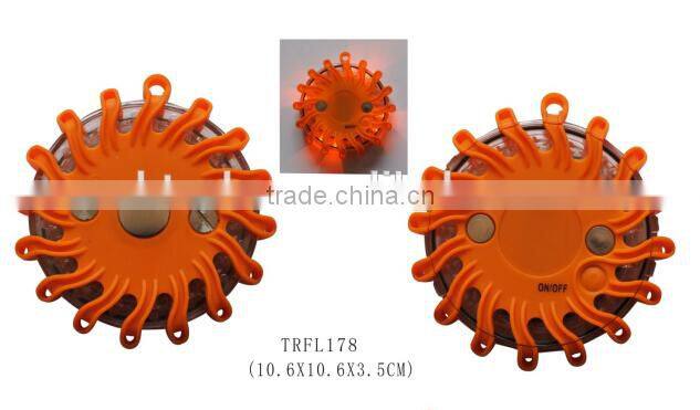 SOS 16 leds rubber round shape super bright magnetic warning light