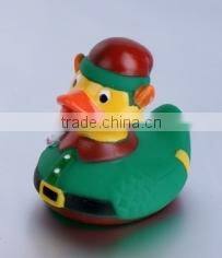 Lovely baby floating bath logo printed rubber duck tub swimming duck