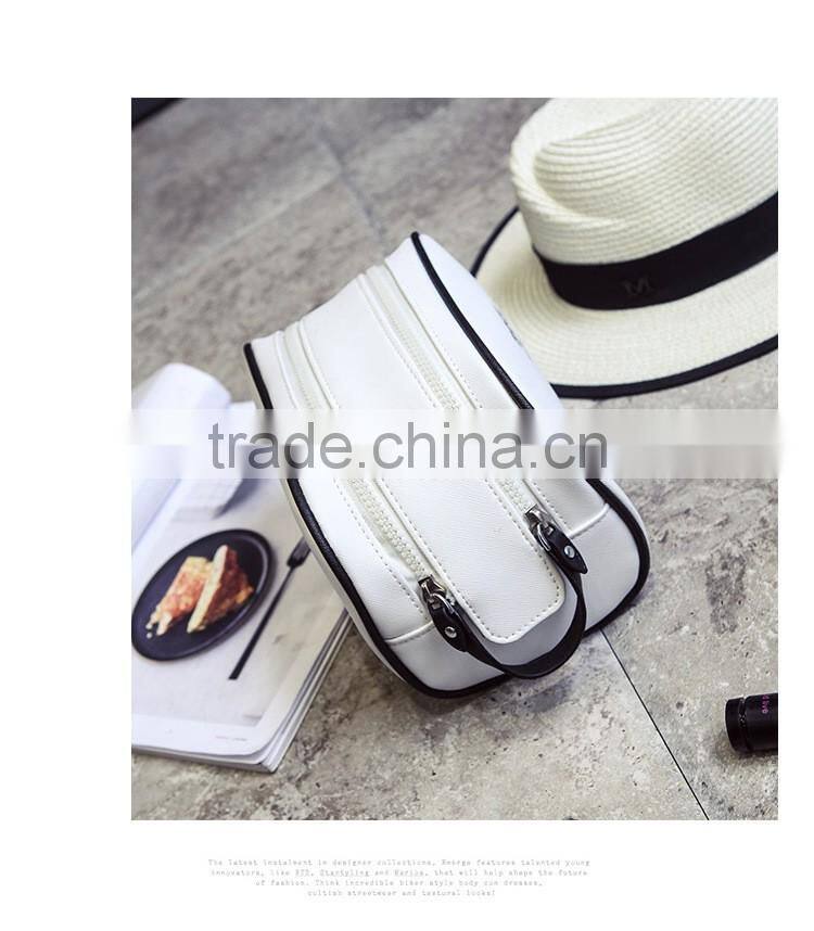 Beautiful design ladies women make-up bag PU toiletry bag