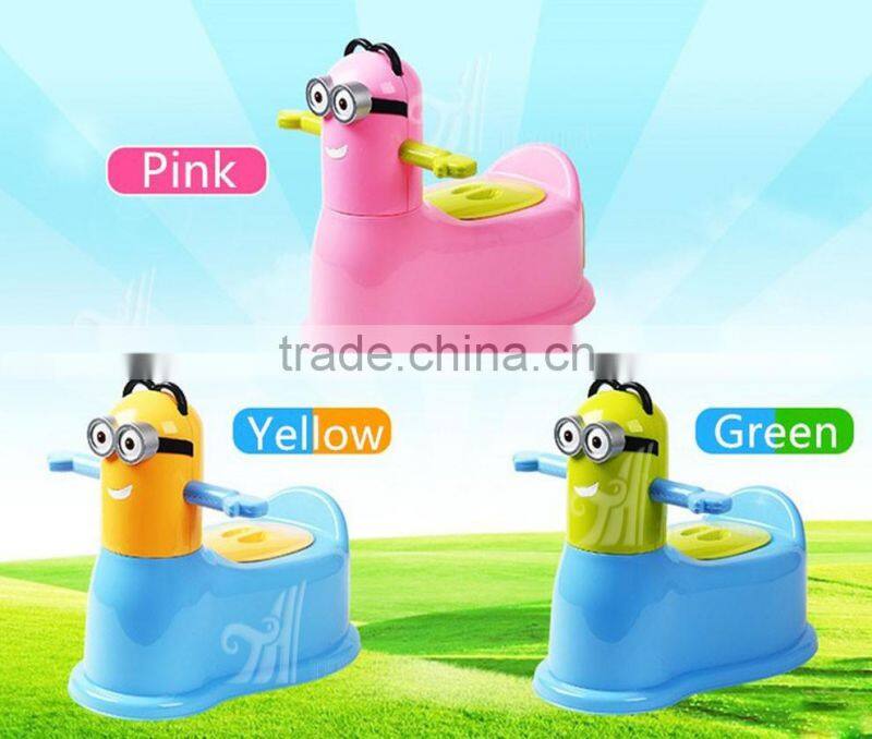 Minions Shape Baby Potty Chair Eco-friendly Feature With Portable