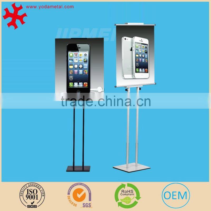 Retractable metal roll up banner stand for adverting poster display A2.A3,A4