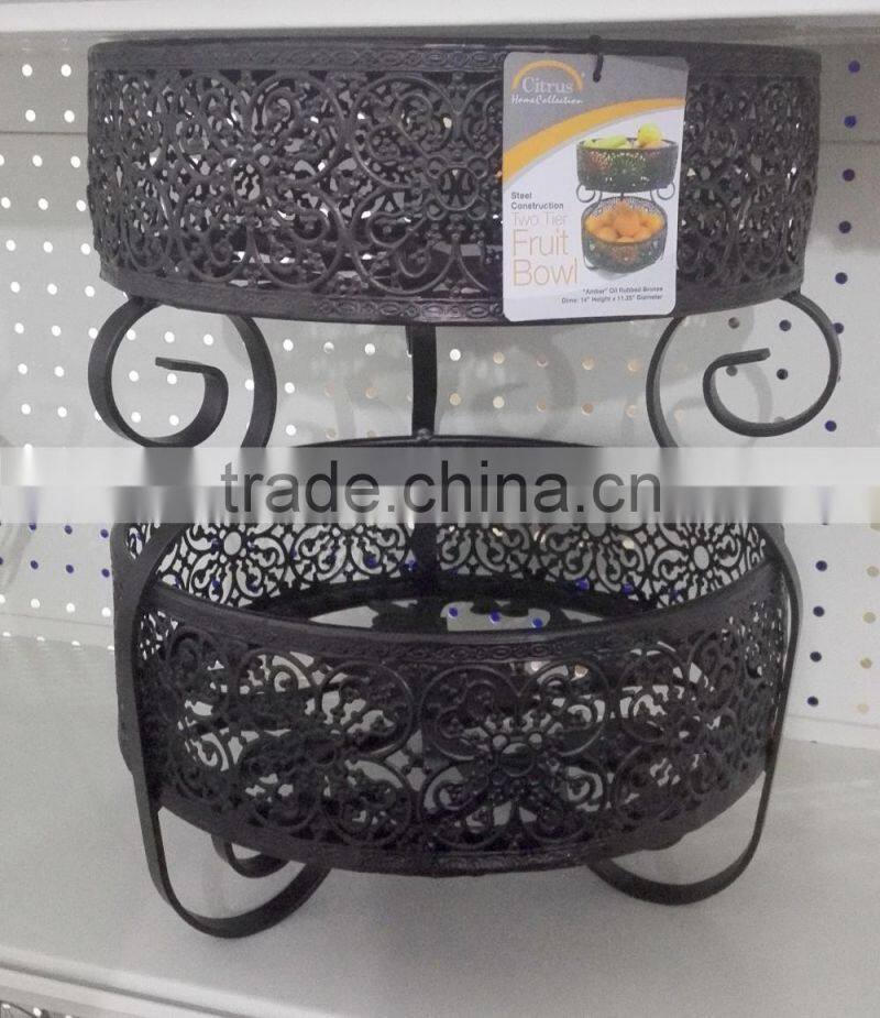 High quality new modern metal fruit bowl
