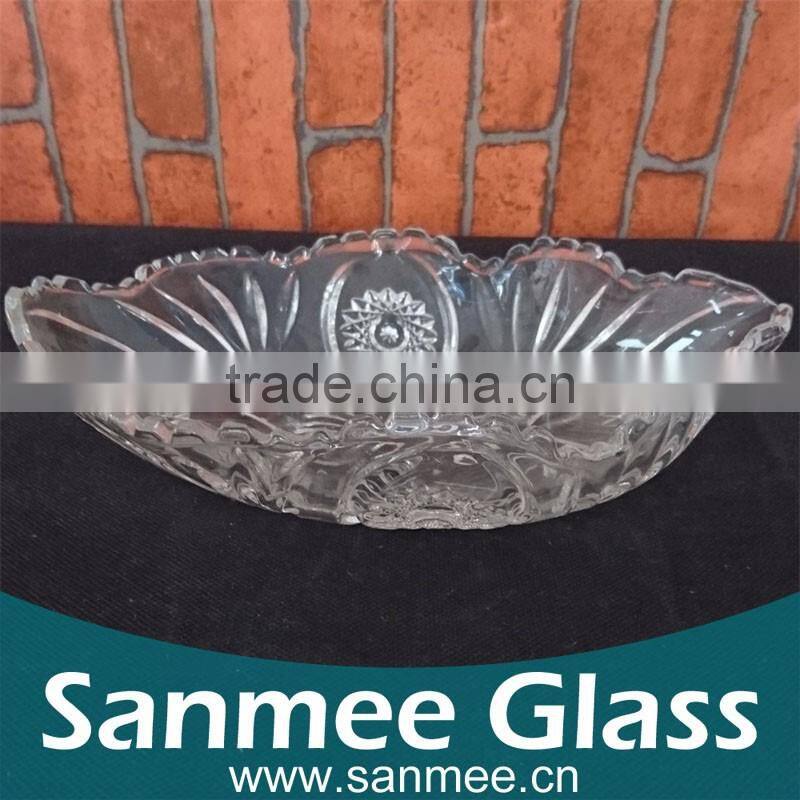 Manufacture Sunflower Plate Clear Glass Charger Plates Wholesale