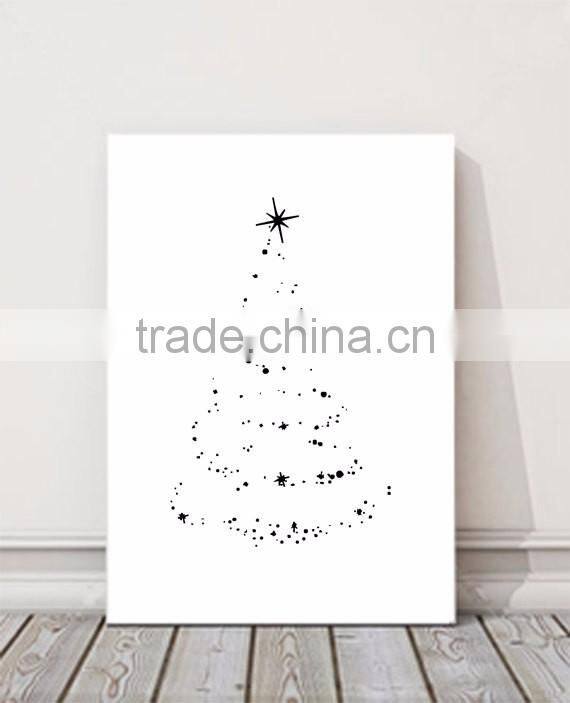 Printable Sparkling Christmas Tree Bright Stars Christmas Lights