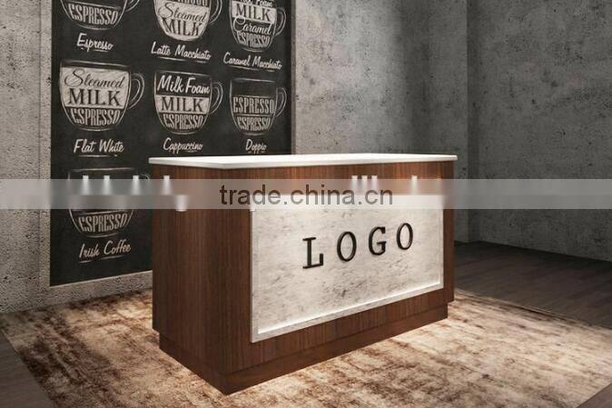 Classical reception desk modern shop counter design mobile shop counter(BG11-M103)