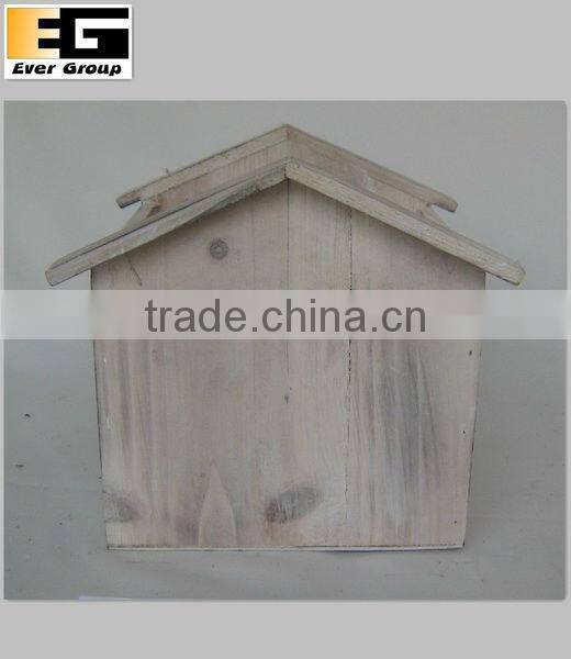 white wash wooden flower planter