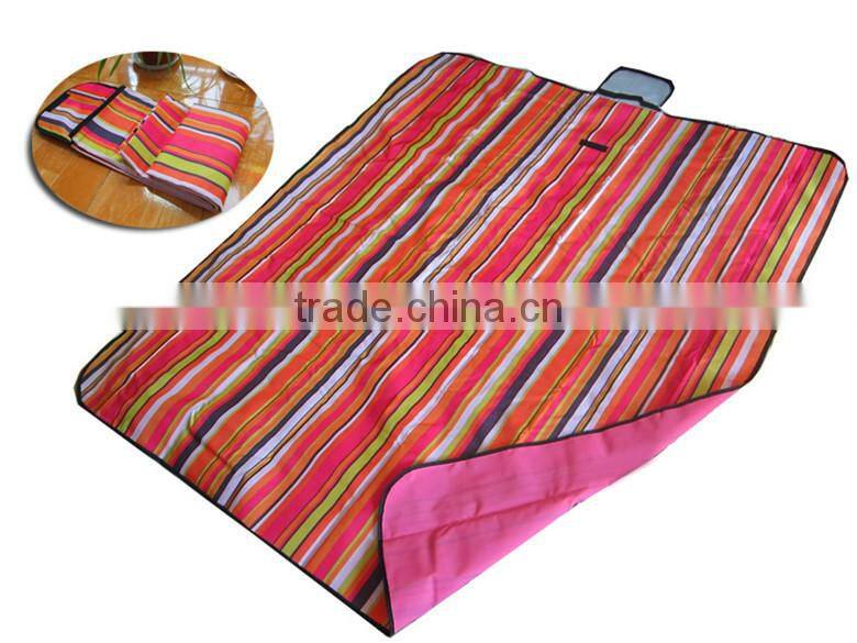 Oxford cloth Waterproof Picnic Blanket Beach Mat, colorful and cheap Picnic mat